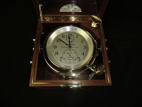 Chronometer Hamilton 21 Lancaster US Maritime Commission
