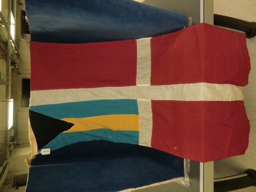 Flagge links unten Bahamas auf Dänischer